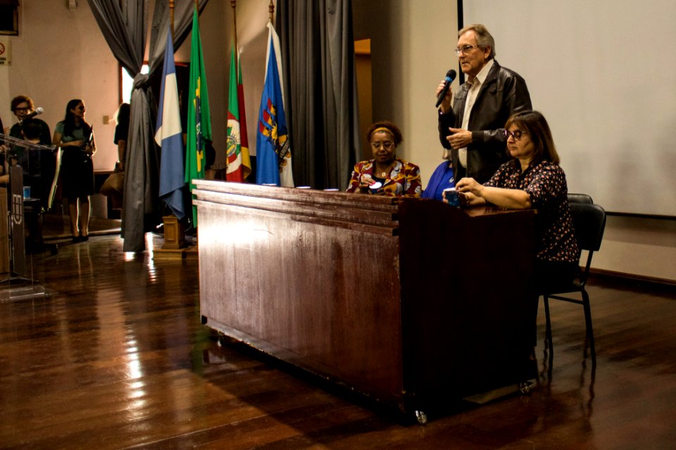 29.04.2019 - Vice-prefeito Idemar Barz participa da abertura do Seminário de Políticas Públicas na UCPEL - Foto Michel Corvello