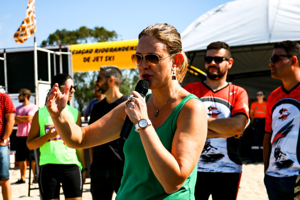 14.04.2019 - Prefeita Paula Mascarenhas prestigia Campeonato Gaúcho de Jetski no Laranjal - Foto Michel Corvello