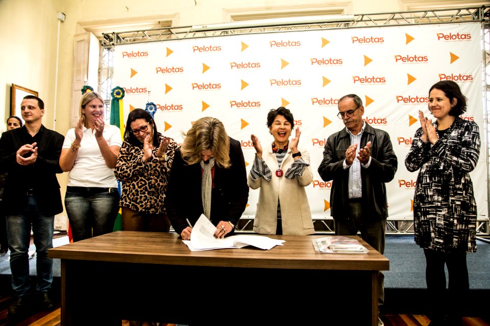 28.05.2019 - Prefeita Paula Mascarenhas na cerimônia de assinatura do termo de acordo e comprometimento com a idealizadora da metodologia ACT – programa para educar crianças em ambientes seguros - Foto: Gustavo Vara