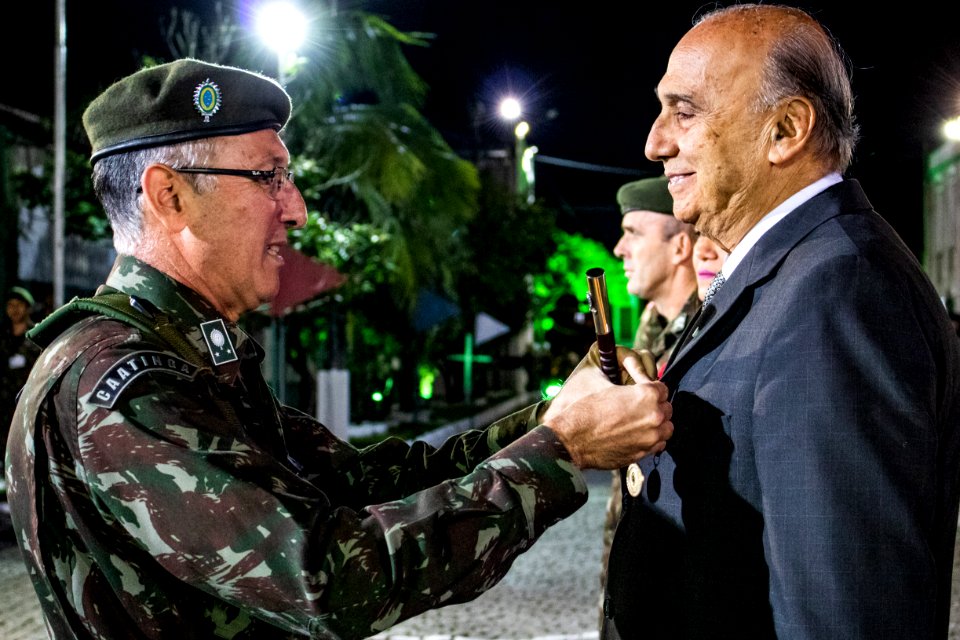 24.05.2019 - Vice-prefeito Idemar Barz prestigia solenidade em comemoração ao Dia da Arma de Infantaria - Foto Michel Corvello