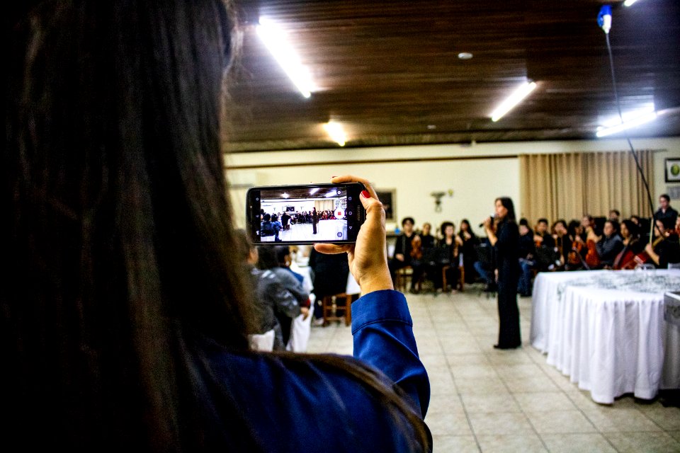 31.05.2019 - Prefeita Paula Mascarenhas e o vice Idemar Barz prestigiam reunião Festiva Conjunta dos Rotary Club Pelotas, Oeste e Suleste com entrega de instrumentos à Orquestra Estudantil Municipal - Foto Michel Corvello