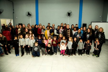 28.06.2019 - Prefeita Paula Mascarenhas e o vice Idemar Barz realizam a entrega das obras de reforma e ampliação da Emei Nestor Rodrigues - Foto: Gustavo Vara