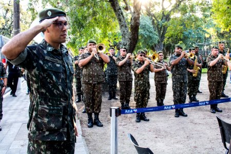 11.06.2019 - Vice-prefeito Idemar Barz prestigia cerimônia alusiva à Batalha Naval do Riachuelo - Foto Michel Corvello