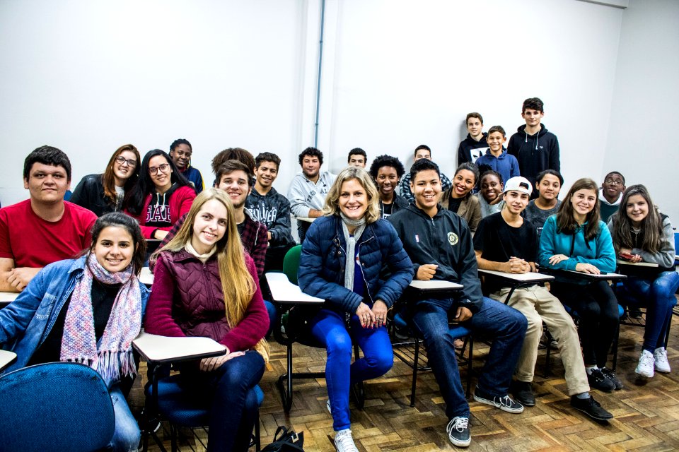 31.05.2019 - Prefeita Paula Marcarenhas visita salas temáticas do Fórum de Segurança Pública - Foto Michel Corvello