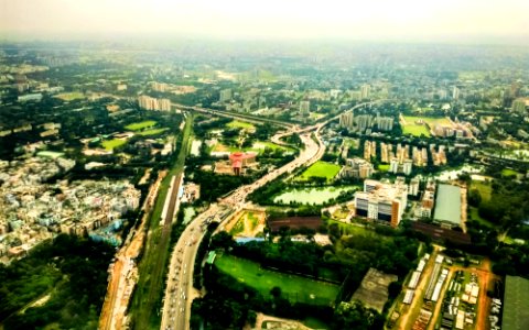Dhaka from Sky at Morning photo