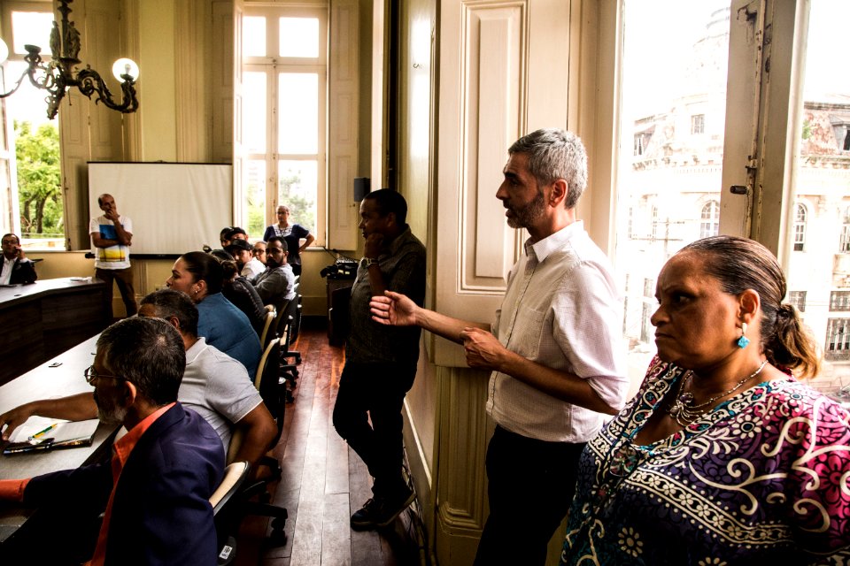 05.04.2019 - Prefeita Paula Mascarenhas em reunião com promotores de eventos no Mercado - Foto: Gustavo Vara