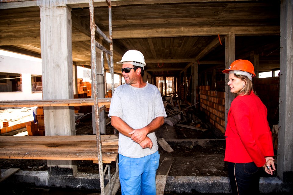 08.04.2019 - Prefeita Paula Mascarenhas visita as obras da EMEF Sítio Floresta - Foto: Gustavo Vara