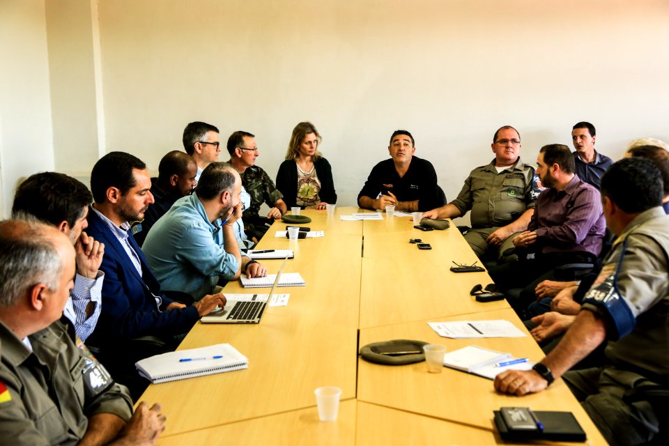 20.11.2018 - Prefeita Paula Mascarenhas durante reunião do GGI - Foto: Gustavo Vara