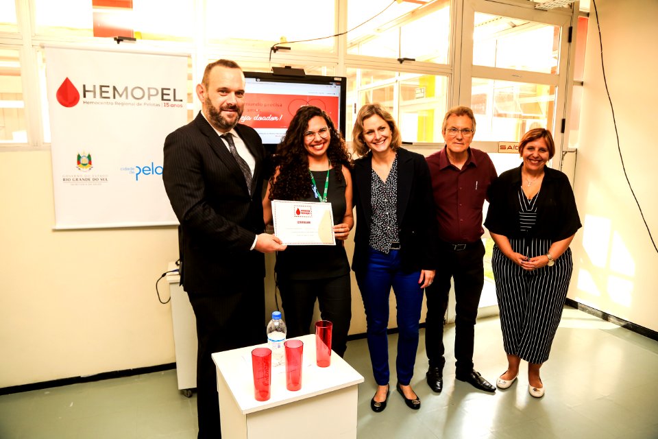 29.11.2018 - Prefeita Paula Mascarenhas e o vice Idemar Barz participam do evento alusivo aos 15 anos do Hemocentro Regional de Pelotas - Foto: Gustavo Vara