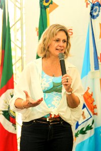 21.10.2018 - Prefeita Paula Mascarenhas e o vice Idemar Barz durante evento de formatura das turmas do START - Pacto Pelotas Pela Paz - Foto: Gustavo Vara