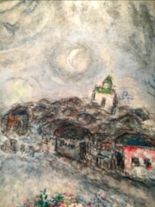 Detail from “The Artist and his Fiancée” - Marc Chagall