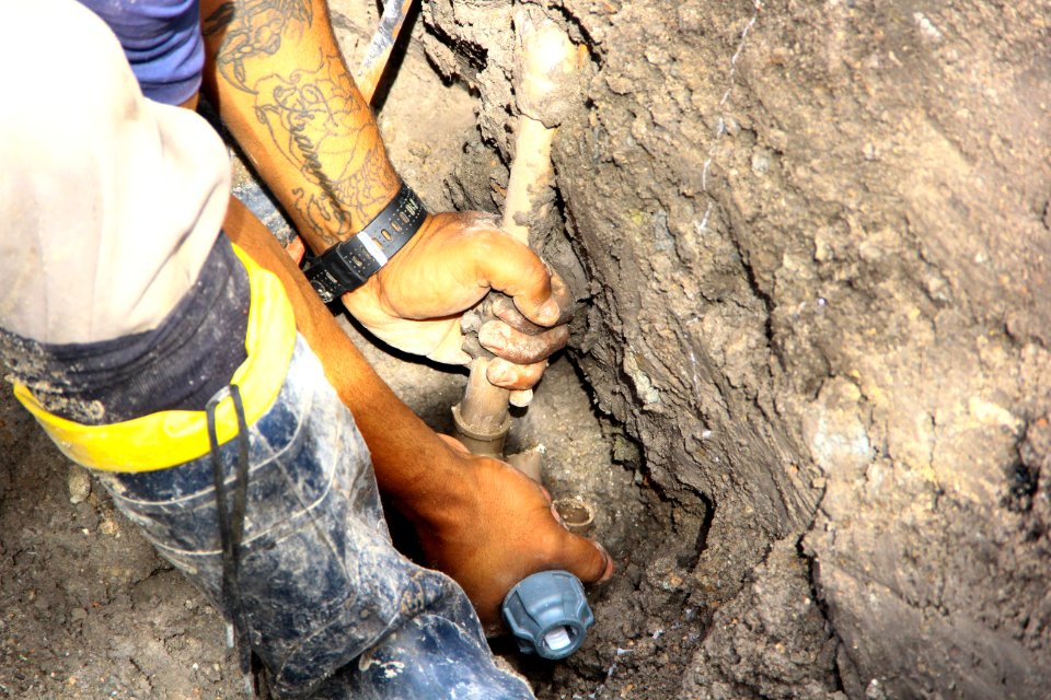 26.03.2019 - Gab Vice Prefeito - Prefeito em exercício vistoria obras do SANEP - Foto Marcel Avila