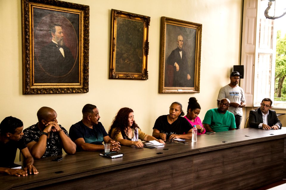 05.04.2019 - Prefeita Paula Mascarenhas em reunião com promotores de eventos no Mercado - Foto: Gustavo Vara