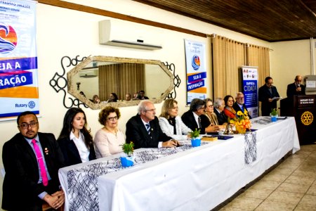 31.05.2019 - Prefeita Paula Mascarenhas e o vice Idemar Barz prestigiam reunião Festiva Conjunta dos Rotary Club Pelotas, Oeste e Suleste com entrega de instrumentos à Orquestra Estudantil Municipal - Foto Michel Corvello