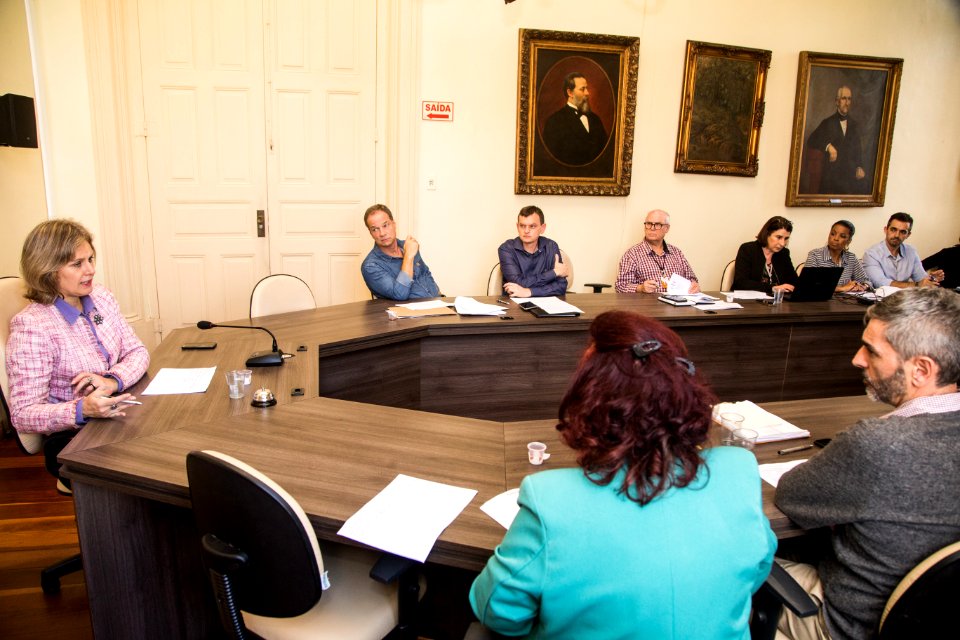 06.05.2019 - Prefeita Paula Mascarenhas na reunião de apresentação da matriz lógica do programa Prefeito Amigo da Criança- Foto: Gustavo Vara