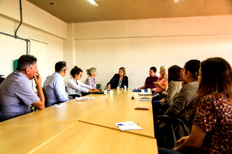 05.12.2018 - Prefeita Paula Mascarenhas durante reunião do CIP - Foto: Gustavo Vara