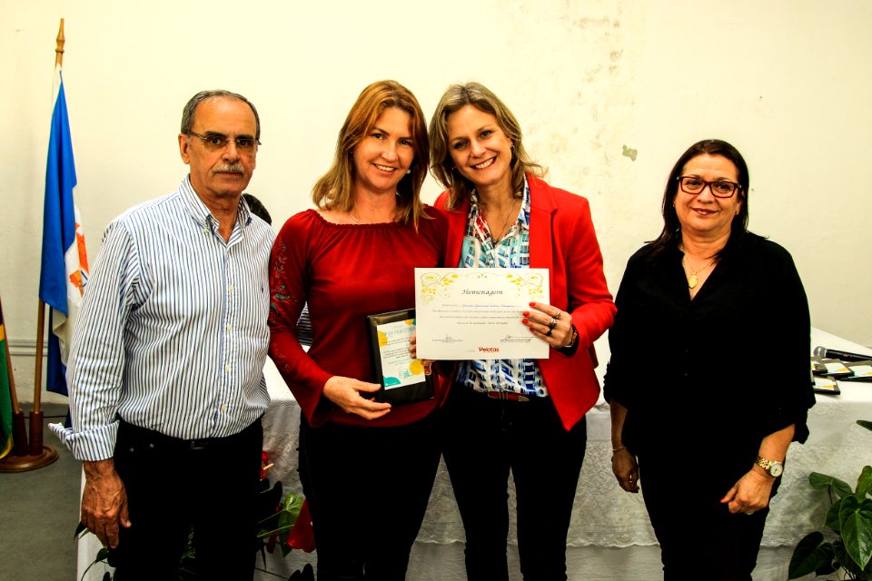 19.10.2018 - Prefeita Paula Mascarenhas durante homenagem ao Dia do Professor aos professores da rede municipal - Foto: Gustavo Vara