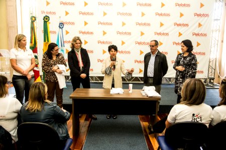 28.05.2019 - Prefeita Paula Mascarenhas na cerimônia de assinatura do termo de acordo e comprometimento com a idealizadora da metodologia ACT – programa para educar crianças em ambientes seguros - Foto: Gustavo Vara