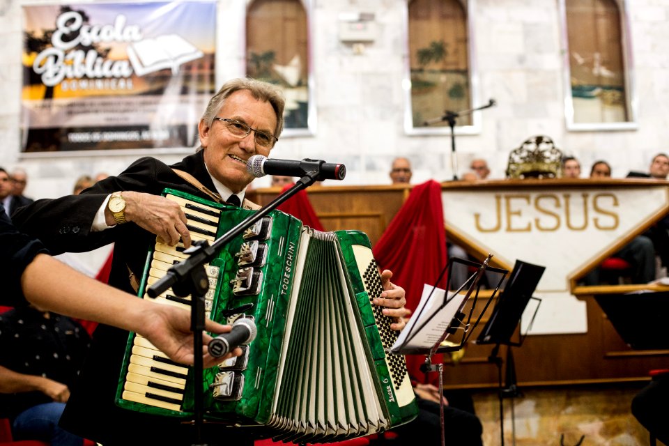 08.12.2018 - Vice prefeito Idemar Barz participa do culto de ação de graças comemorando 78 anos da Igreja Assembleia de Deus - Foto: Gustavo Vara