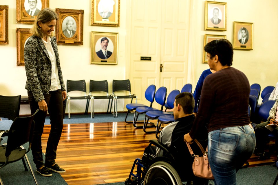 25.04.2019 - Prefeita Paula Mascarenhas durante edição do Prefeita Recebe, no Salão Nobre do Paço Municipal - Foto: Gustavo Vara