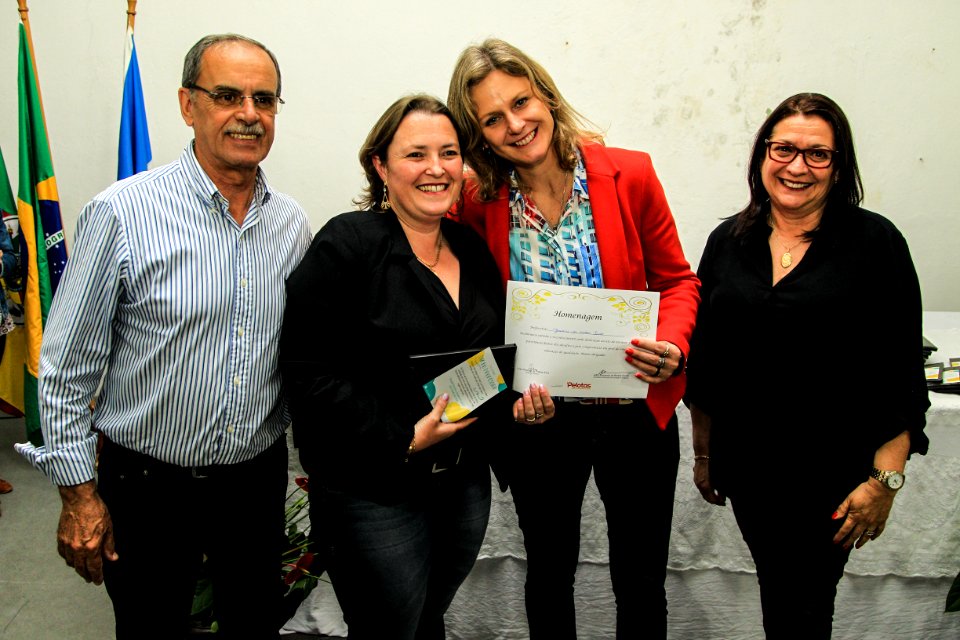 19.10.2018 - Prefeita Paula Mascarenhas durante homenagem ao Dia do Professor aos professores da rede municipal - Foto: Gustavo Vara