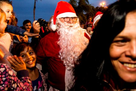 09.12.2018 - Chegada do Papai Noel na Praia do Laranjal em Pelotas - Foto: Gustavo Vara