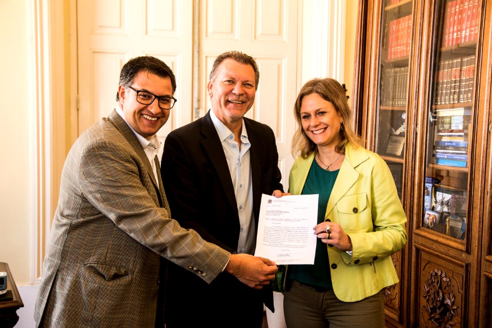 18.04.2019 - Prefeita Paula Mascarenhas recebe a visita do deputado federal Afonso Hamm - Foto: Gustavo Vara