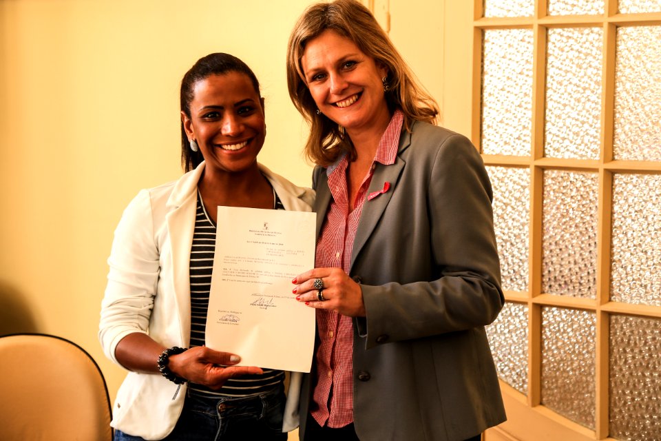 23.10.2018 - Prefeita Paula Mascarenhas realiza assinatura das leis de autoria da vereadora Daiane Dias  - Foto: Gustavo Vara