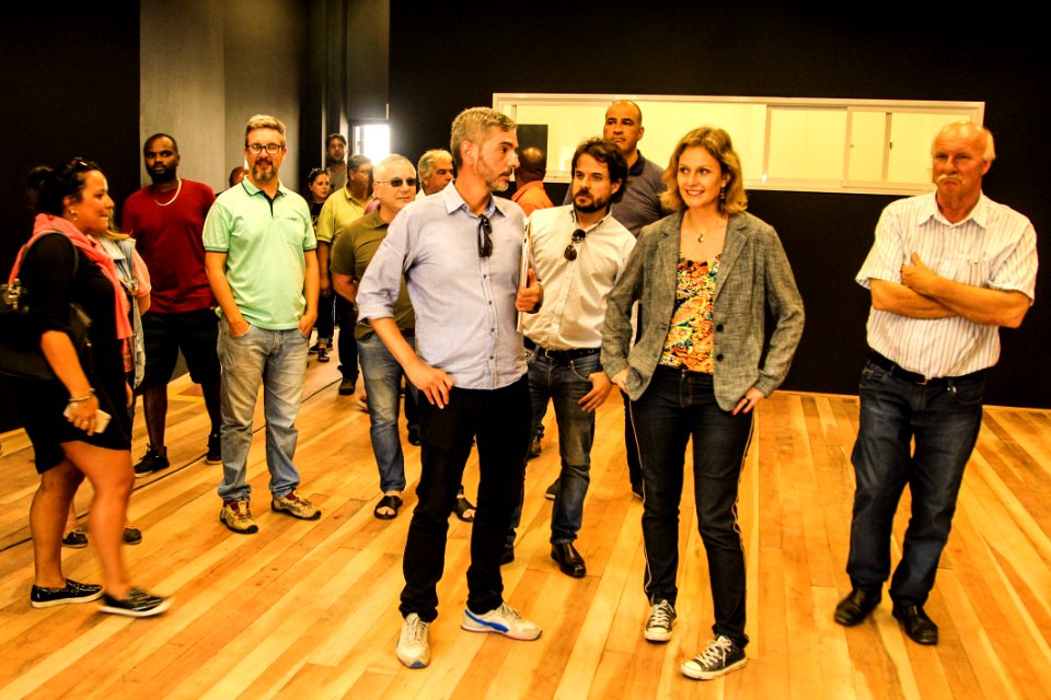 04.01.2019 - Prefeita Paula Mascarenhas visita às obras do CEU Dunas  - Foto: Gustavo Vara