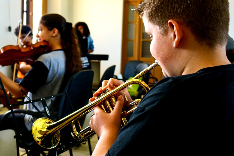 08.04.2019 -  Ensaio da Orquestra Estudantil - Foto Michel Corvello