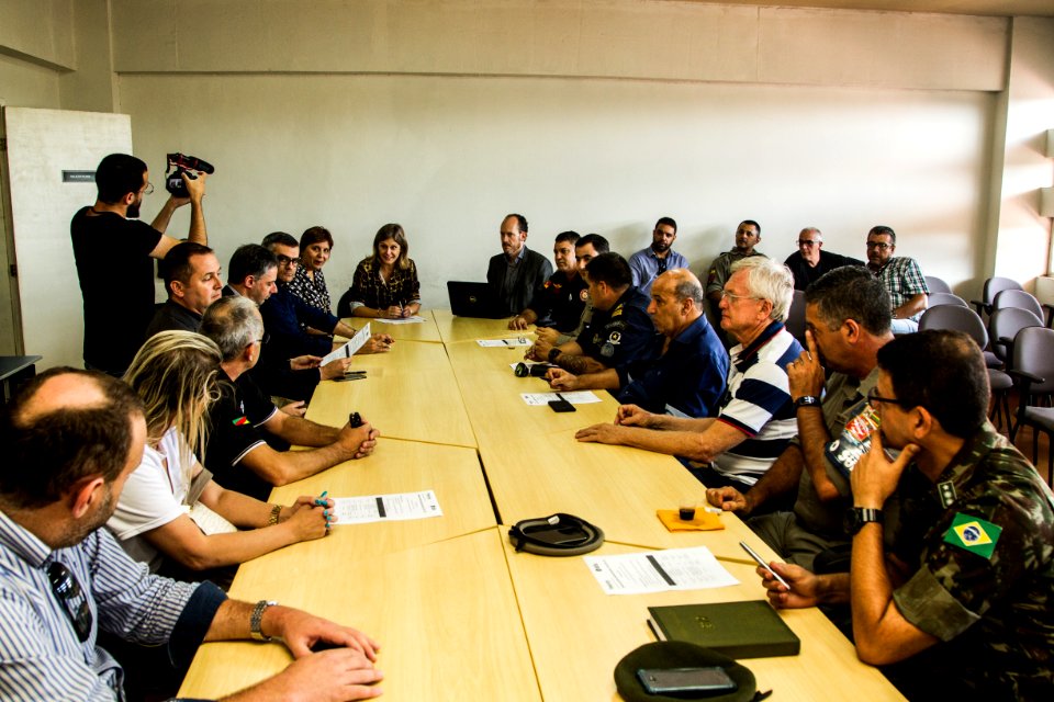 19.03.2019 - Prefeita Paula Mascarenhas durante reunião do GGI - Foto: Gustavo Vara