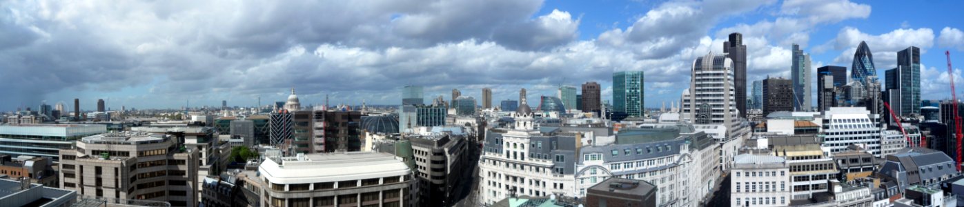 London Skyline from the Monument for the Fire of 1