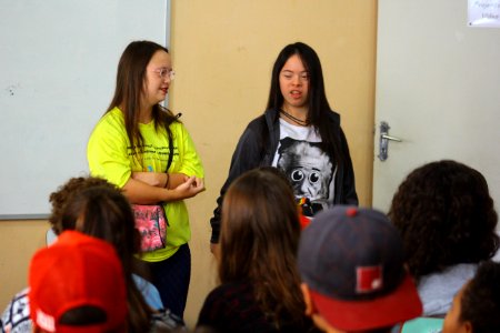 25.03.2019 - SMED  - Síndrome de Down; Orientação e Conscientização na EMEF Cecília Meireles - Foto Marcel Avila