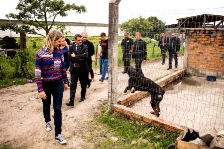 12.02.2019 - Prefeita Paula Mascarenhas recebe a visita  do superintendente da Susepe, Mario Santa Maria Junior, onde vistoriaram o Presídio Regional de Pelotas e a escola Franklin Olivé Leite - Foto: Gustavo Vara