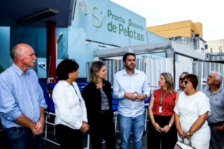 29.03.2019 - Prefeita Paula Mascarenhas no ato de entrega de materiais ao Pronto Socorro, via doação do deputado federal Daniel Trzeciak, através da não utilização de recursos em seu gabinete - Foto: Gustavo Vara