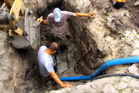 26.03.2019 - Gab Vice Prefeito - Prefeito em exercício vistoria obras do SANEP - Foto Marcel Avila