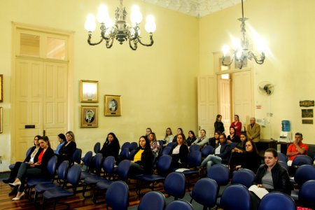 03.10.2018 - Prefeita Paula Mascarenhas e o vice Idemar Barz em acolhida aos novos servidores no Paço Municipal - Foto: Gustavo Vara