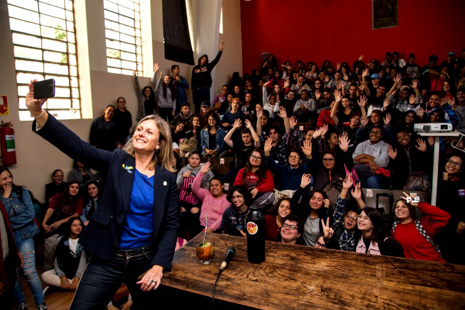 21.03.2019 - Prefeita Paula Mascarenhas realiza apresentação do Start aos alunos do Assis Brasil - Foto: Gustavo Vara