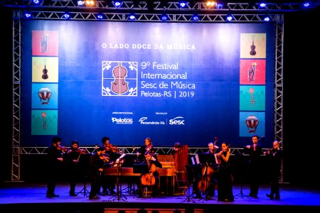 14.01.2019 - Prefeita Paula Mascarenhas e o vice Idemar Barz na abertura oficial do Festival Internacional SESC de Música - Foto: Gustavo Vara