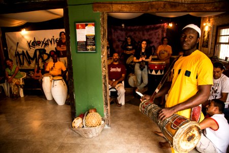 17.11.2018 - Encontro de tamborada na Casa do Tambor na Praia do Laranjal - Foto: Gustavo Vara