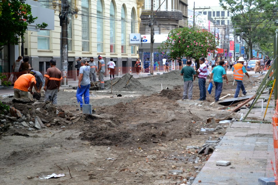 24.01.2019 - SEPLAG Obra calçadão - UBS -  Foto Janine Tomberg (212)