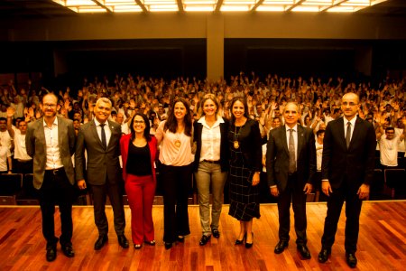 29.04.2019 - Prefeita Paula Mascarenhas realiza palestra para alunos do curso de formação profissional na Academia de Polícia Civil, em Porto Alegre - Foto: Gustavo Vara