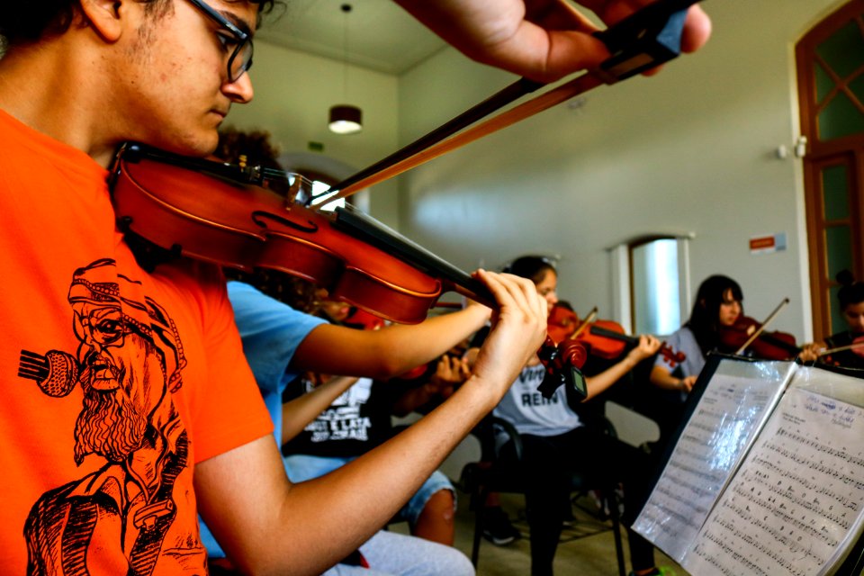 08.04.2019 -  Ensaio da Orquestra Estudantil - Foto Michel Corvello