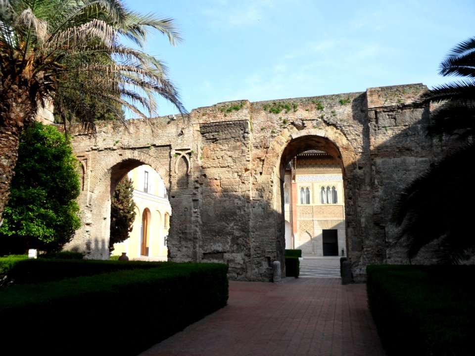 Old Entrance and Wall of Seville Palace