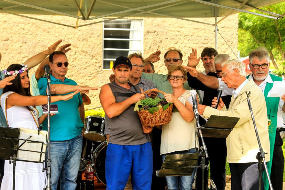 03.02.2019 - Abertura da 9ª edição da Colheita da Uva na Colônia São Manoel, 8º distrito, Rincão da Cruz - Foto: Gustavo Vara