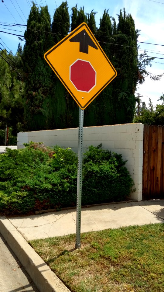 Stop Ahead Sign 1