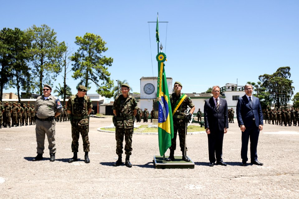 19.11.2018 - Vice Idemar na cerimônia do dia da Bandeira no 9º batalhão militar - FotoMichelCorvello