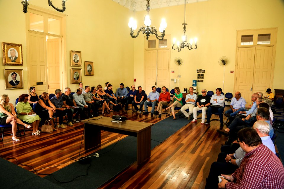 14.01.2019 - Prefeita Paula Mascarenhas durante reuniião do secretariado - Foto: Gustavo Vara