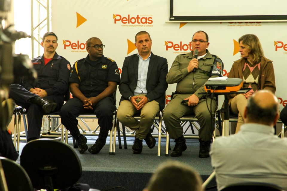 18.09.2018 - Coletiva de imprensa do GGI, para apresentação dos índices de violência no Pacto Pelotas pela Paz - Foto: Gustavo Vara