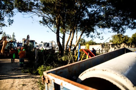 27.06.2019 - Prefeita Paula Mascarenhas e o vice Idemar Barz acompanham o início do mutirão na Sanga Funda e entrega as obras de requalificação da avenida Ildefonso Simões Lopes - Foto: Gustavo Vara
